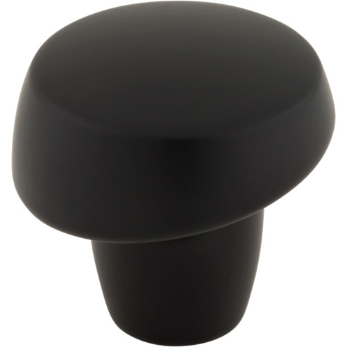 Top Knobs, Morris, Florham, 1 1/4" Round Slant Knob, Flat Black