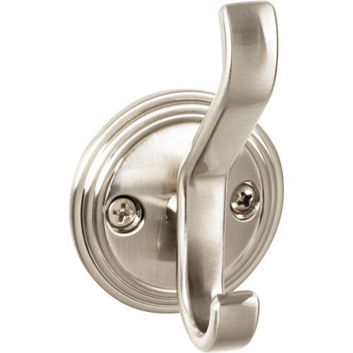 Top Knobs, Ryland Hooks, Reeded, 3 1/8" Hook, Brushed Satin Nickel