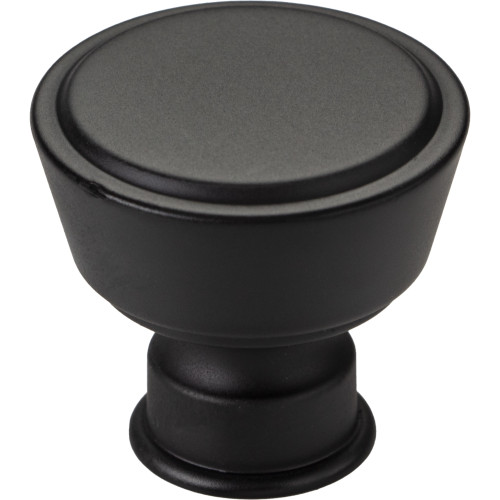 Top Knobs, Regent's Park, Ormonde, 1 3/8" Round Knob, Flat Black