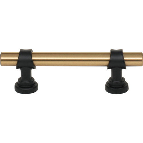 Top Knobs, Dakota, Bit, 3" Bar Pull, Honey Bronze and Flat Black