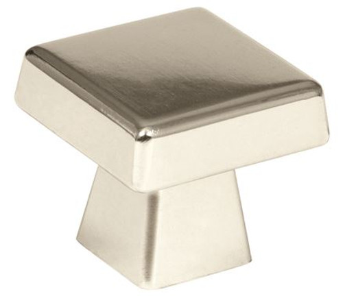 Amerock, Blackrock, 1 1/2" (38mm) Square Knob, Polished Nickel Amerock, Blackrock, 1 1/2" (38mm) Square Knob, Polished Nickel