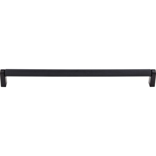 Top Knobs, Bar Pulls, Amwell, 15" Straight Pull, Flat Black