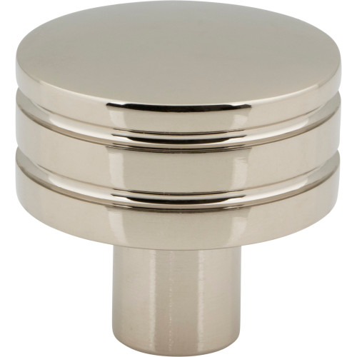 Atlas Homewares, Griffith, 1 1/4" Round Knob Polished Nickel