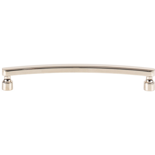 Atlas Homewares, Lennox, 6 5/16" (160mm) Curved Pull, Polished Nickel