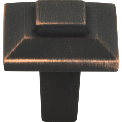 Atlas Homewares, Trocadero, 1" Small Square Knob, Venetian Bronze