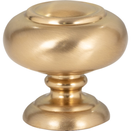 Atlas Homewares, Victoria, 1 1/4" Round Knob, Warm Brass