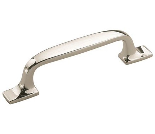 Amerock, Highland Ridge, 3" Straight Pull, Polished Nickel