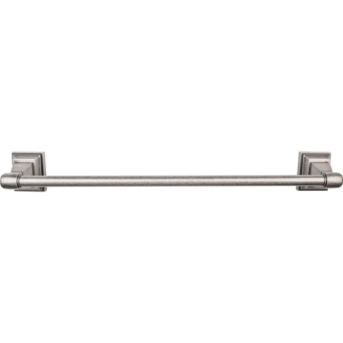 Top Knobs, Stratton Bath, 20" Towel Bar, Antique Pewter