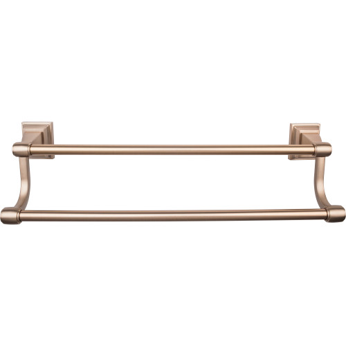 Top Knobs, Stratton Bath, 20" Double Towel Bar, Brushed Bronze