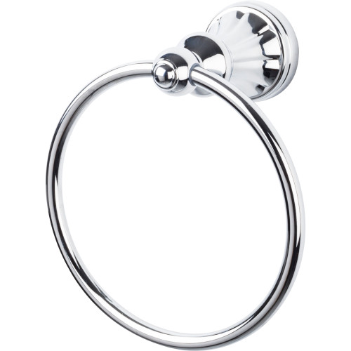 Top Knobs, Hudson Bath, Towel Ring, Polished Chrome