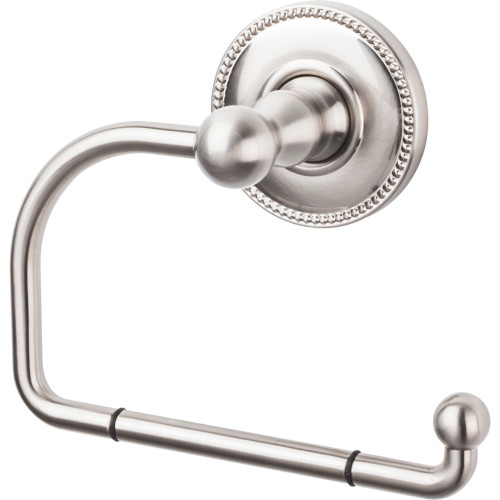 Top Knobs, Edwardian Bath, Tissue Hook Beaded Backplate, Brushed Satin Nickel