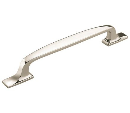 Amerock, Highland Ridge, 6 5/16" (160mm) Straight Pull, Polished Nickel