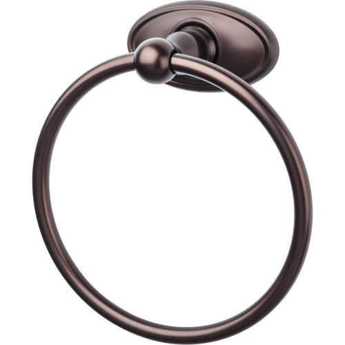 Top Knobs, Edwardian Bath, Towel Ring Oval Backplate, Oil Rubbed Bronze