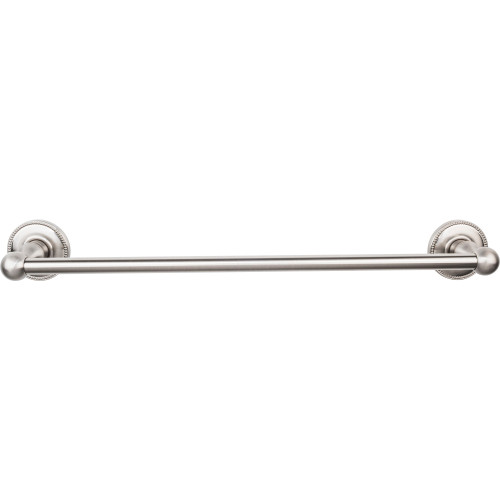 Top Knobs, Edwardian Bath, 18" Towel Bar Beaded Backplate, Brushed Satin Nickel