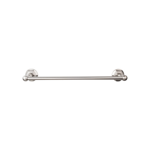 Top Knobs, Edwardian Bath, 24" Towel Bar Hex Backplate, Brushed Satin Nickel