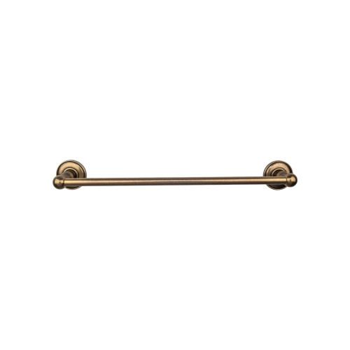 Top Knobs, Edwardian Bath, 24" Towel Bar Plain Backplate, German Bronze