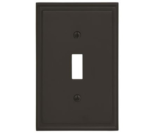 Amerock, Mulholland, 1 Toggle Wall Plate, Black Bronze