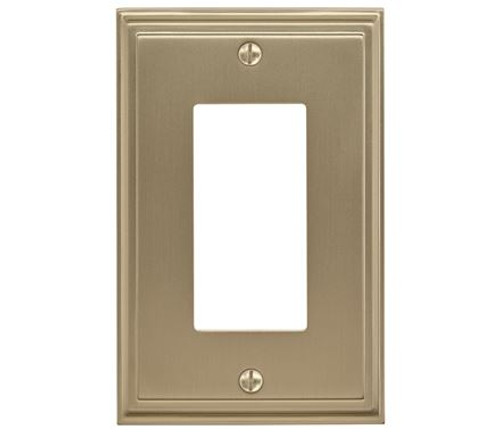 Amerock, Mulholland, 1 Rocker Wall Plate, Golden Champagne