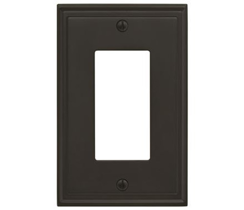 Amerock, Mulholland, 1 Rocker Wall Plate, Black Bronze