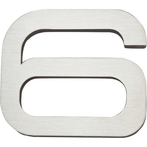 Atlas Homewares, Paragon, Number 6, House Number, Stainless Steel