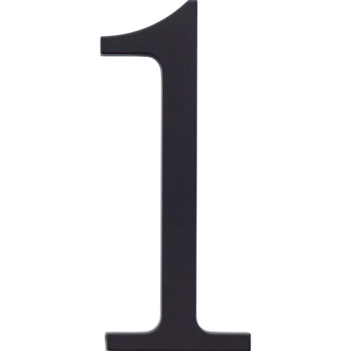 Atlas Homewares, Traditionalist, Number 1, Small House Number, Matte Black
