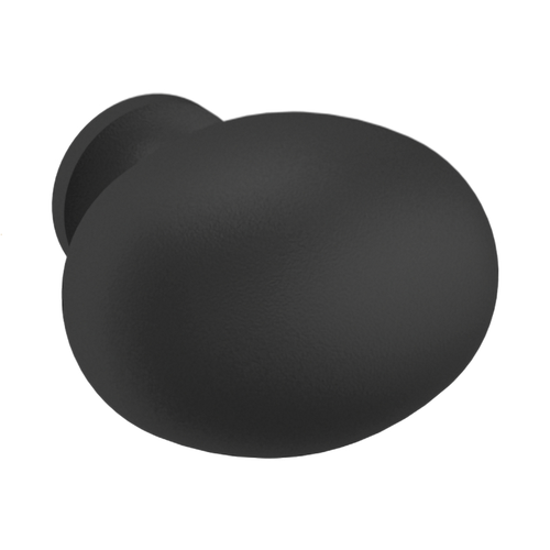 Baldwin, Oval, 1 3/8" Oval Knob, Satin Black