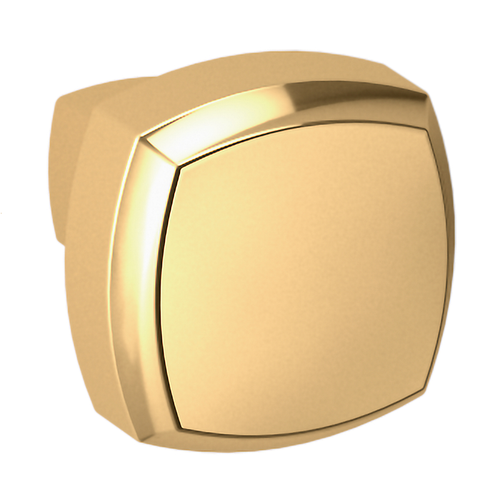 Baldwin, Severin Fayerman, 1" Square Knob, Lifetime Polished Brass