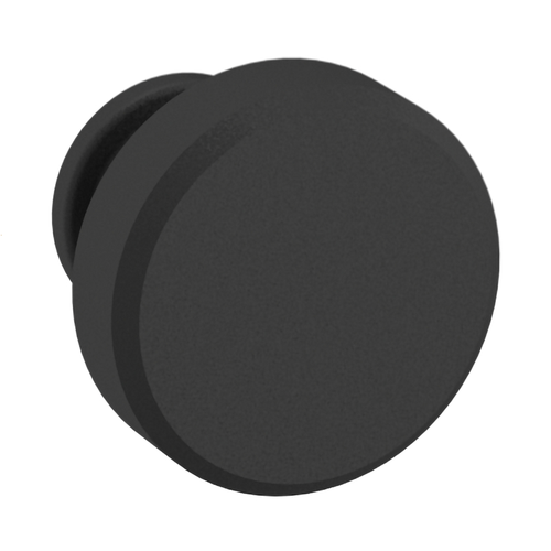 Baldwin, Bevel, 1 1/4" Round Knob, Satin Black