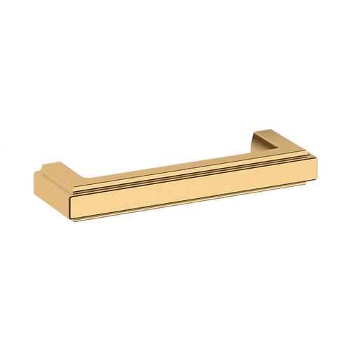 Baldwin, Raised, 4" Straight Pull, Unlacquered Brass