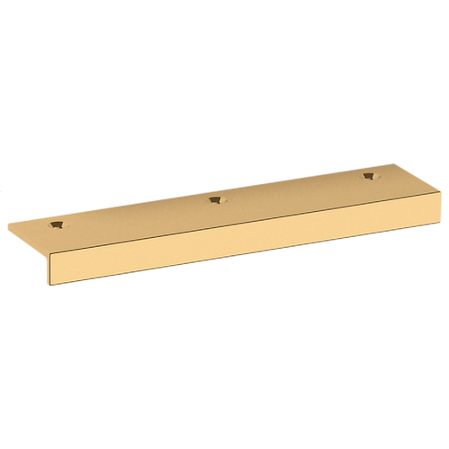 Baldwin, Edge, 4" Tab Pull, Lifetime Polished Brass