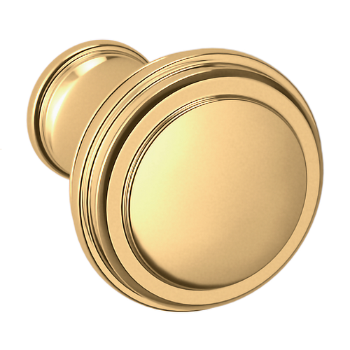 Baldwin, Severin Fayerman, 1" Round Knob, Unlacquered Brass