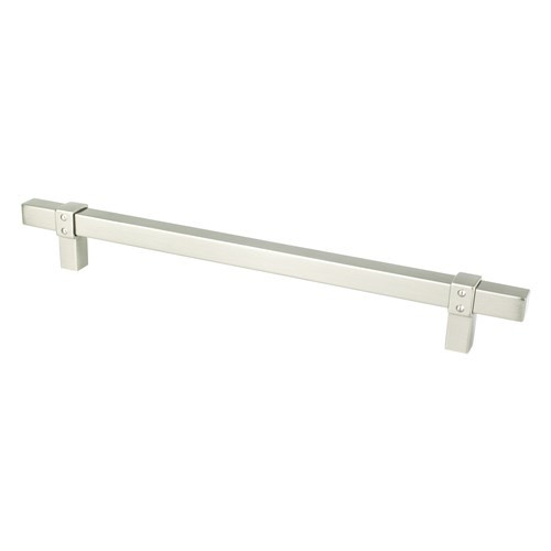 Berenson, Rivet Rebel, 8 13/16" (224mm) Bar Pull, Brushed Nickel