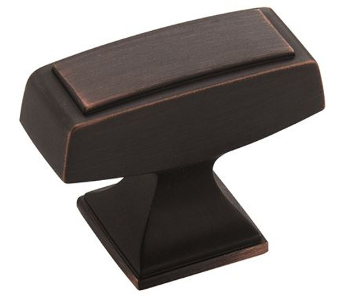 Amerock, Mulholland, 1 1/2" Rectangle Knob, Oil Rubbed Bronze