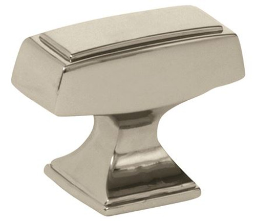 Amerock, Mulholland, 1 1/2" Rectangle Knob, Polished Nickel