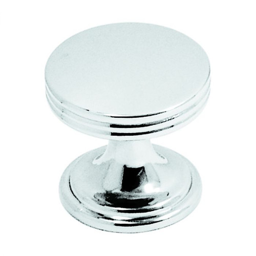 Belwith Hickory, American Diner, 1" Round Cabinet Knob, Chrome