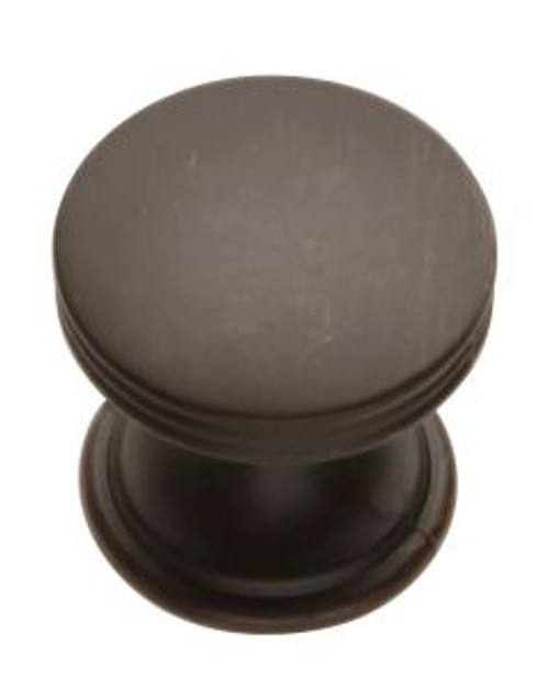 Belwith Hickory, American Diner, 1" Round Cabinet Knob, Vintage Bronze