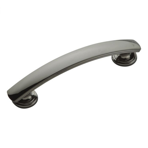 Belwith Hickory, American Diner, 3 3/4" (96mm) Curved Pull, Black Nickel