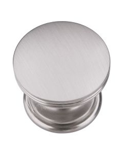 Belwith Hickory, American Diner, 1 3/8" Round Cabinet Knob, Stainless Steel