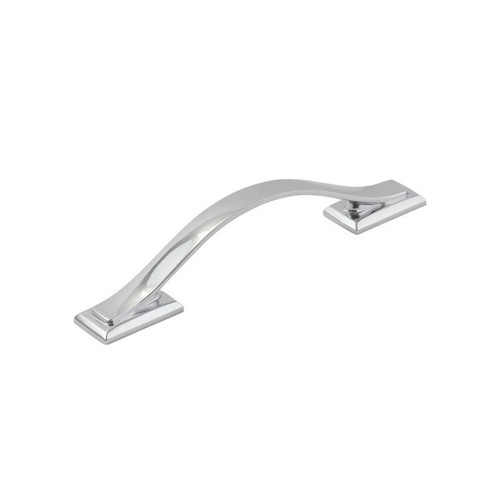 Belwith Hickory, Dover, 3 3/4" (96mm) Curved Pull, Chrome