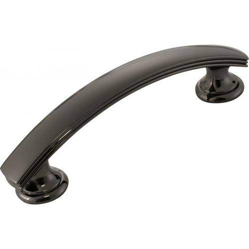 Belwith Hickory, American Diner, 3" Curved Pull, Black Nickel