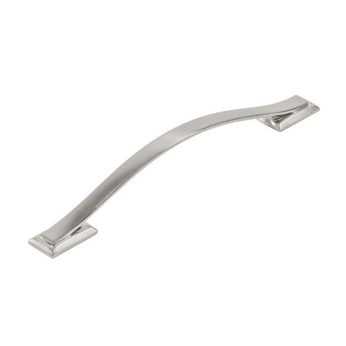 Belwith Hickory, Dover, 6 5/16" (160mm) Curved Pull, Satin Nickel