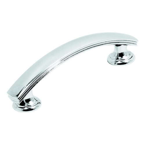 Belwith Hickory, American Diner, 3" Curved Pull, Chrome