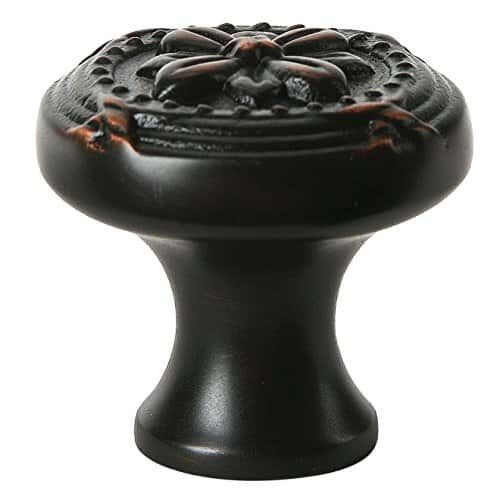 Emtek, Ribbon and Reed, 1 1/4" (32mm) Round Knob, Oil Rubbed Bronze