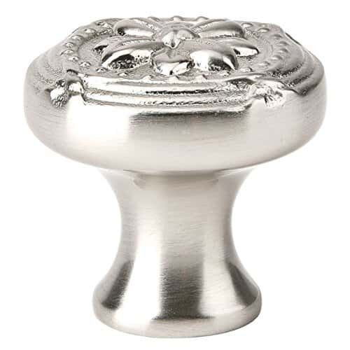 Emtek, Ribbon and Reed, 1 1/4" (32mm) Round Knob, Satin Nickel