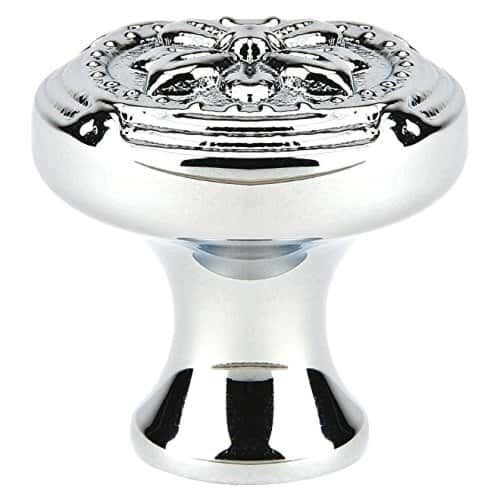 Emtek, Ribbon and Reed, 1 1/4" (32mm) Round Knob, Polished Chrome