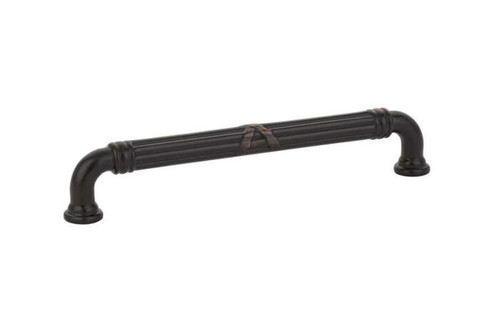 Emtek, Ribbon and Reed, 6" Straight Pull, Oil Rubbed Bronze