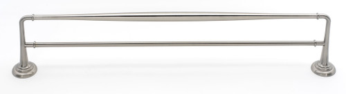 Alno, Charlie's Collection, 24" Double Towel Bar, Satin Nickel