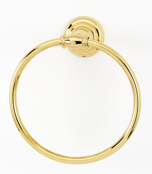 Alno, Charlie's Collection, Towel Ring, Polished Brass