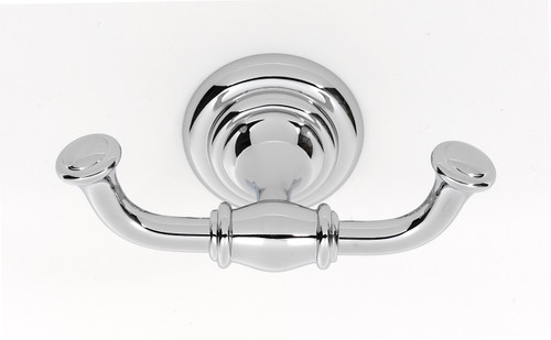 Alno, Charlie's Collection, Double Robe Hook, Polished Chrome