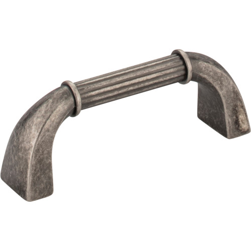 Jeffrey Alexander, Cordova, 3" Straight Pull, Distressed Pewter